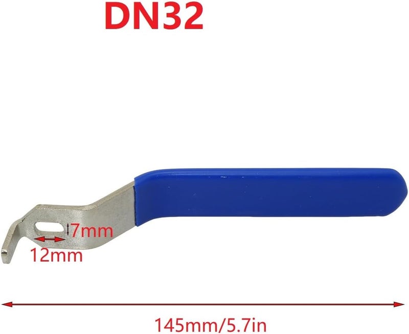 PZRT Stainless Steel Ball Valve Handle Faucet Switch with Plastic Handle DN32 (1-1/4") - Image 3